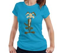 All+Every Looney Tunes Wile E Coyote in Trouble Women's T-Shirt Sapphire