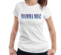 All+Every Mamma Mia Theatrical Logo Women's T-Shirt White