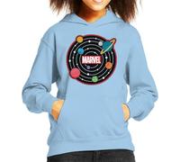 All+Every Marvel Planetary System Kid's Hooded Sweatshirt Sky Blue
