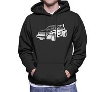 All+Every MG Metro 6R4 Black And White British Motor Heritage Men's Hooded Sweatshirt