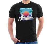 All+Every Miami Vice Sunset Men's T-Shirt Black