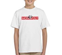 All+Every Monopoly Classic Logo Kid's T-Shirt White