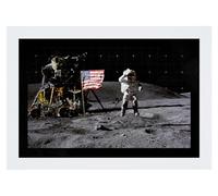 All+Every NASA John Young Moon Landing Salute Landscape A3 Print Poster Wall Art