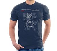 All+Every NASA Lunar Module Landing Blueprint Men's T-Shirt