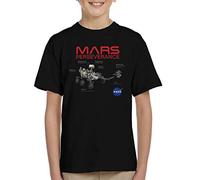 All+Every NASA Mars Perseverance Labelled Kid's T-Shirt Black