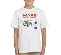 All+Every NASA Mars Perseverance Labelled Kid's T-Shirt White