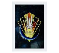 All+Every NASA Shuttle Program Commemorative Emblem A3 Print Poster Wall Art