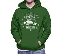 All+Every National Lampoon's Christmas Vacation Griswold Family Men's Hooded Sweatshirt Bottle Green