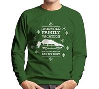All+Every National Lampoon's Christmas Vacation Griswold Family Men's Sweatshirt Bottle Green