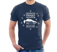 All+Every National Lampoon's Christmas Vacation Griswold Family Men's T-Shirt Navy Blue