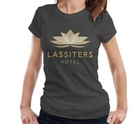 All+Every Neighbours Lassiters Hotel Logo Women's T-Shirt Charcoal