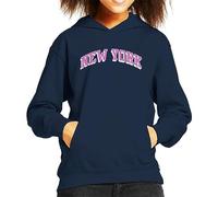 All+Every New York Varsity Kid's Hooded Sweatshirt Navy Blue