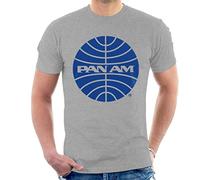 All+Every Pan Am Blue Outline Logo Men's T-Shirt
