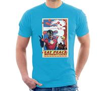 All+Every Peacemaker Peace Sign with Eagly Men's T-Shirt Sapphire