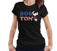 All+Every Peanuts Boston Snoopy Joe Cool Women's T-Shirt Black
