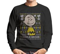 All+Every Peanuts Christmas Charlie Brown Knitted Pattern Men's Sweatshirt