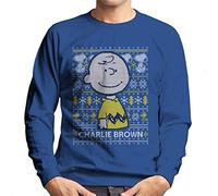 All+Every Peanuts Christmas Charlie Brown Knitted Pattern Men's Sweatshirt