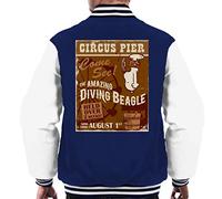 All+Every Peanuts Circus Pier Diving Snoopy Men's Varsity Jacket