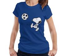All+Every Peanuts Football Snoopy The Striker Women's T-Shirt Royal Blue