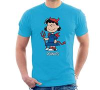 All+Every Peanuts Halloween Devil Lucy Van Pelt Men's T-Shirt Sapphire