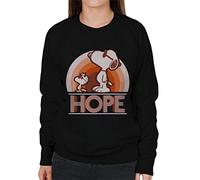 All+Every Peanuts Snoopy And Woodstock Hope Women's Sweatshirt Black