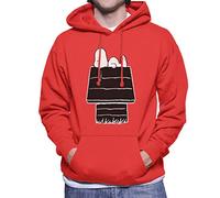 All+Every Peanuts Snoopy Black and White Kennel Men's Hooded Sweatshirt