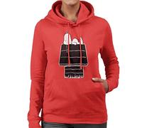 All+Every Peanuts Snoopy Black And White Kennel Women's Hooded Sweatshirt