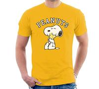 All+Every Peanuts Snoopy Hugs Woodstock Men's T-Shirt Gold