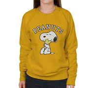 All+Every Peanuts Snoopy Hugs Woodstock Women's Sweatshirt Gold