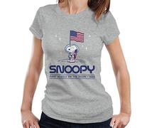 All+Every Peanuts Snoopy Moon Landing Planting Flag Women's T-Shirt