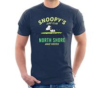 All+Every Peanuts Snoopy North Shore Wave Riders Men's T-Shirt Navy Blue
