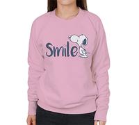 All+Every Peanuts Snoopy Smile Women's Sweatshirt Light Pink