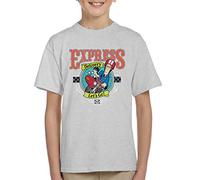 All+Every Postman Pat Express Delivery Lets Go Kid's T-Shirt Heather Grey