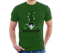 All+Every Powerpuff Girls Buttercup Abstract Triangle Art Men's T-Shirt Bottle Green