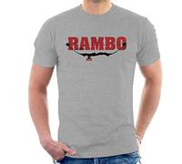 All+Every Rambo Logo Compound Bow Men's T-Shirt Heather Grey