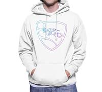 All+Every Rocket League Glowing Shield Logo Men's Hooded Sweatshirt White