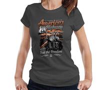 All+Every Route 66 America's Highway Women's T-Shirt Charcoal
