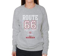 All+Every Route 66 The Old USA Highway Women's Sweatshirt Heather Grey