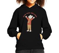 All+Every Rupert Bear Hugs Welcome Kid's Hooded Sweatshirt Black