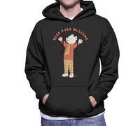 All+Every Rupert Bear Hugs Welcome Men's Hooded Sweatshirt Black