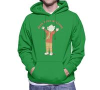 All+Every Rupert Bear Hugs Welcome Men's Hooded Sweatshirt Kelly Green