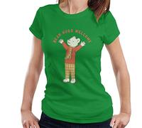 All+Every Rupert Bear Hugs Welcome Women's T-Shirt Kelly Green