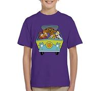 All+Every Scooby Doo Characters in The Mystery Machine Kid's T-Shirt Purple