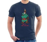 All+Every Scooby Doo Christmas Santa I Can Explain Men's T-Shirt Navy Blue
