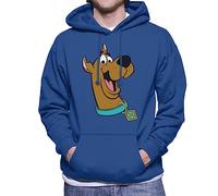All+Every Scooby Doo Collar Smile Men's Hooded Sweatshirt Royal Blue