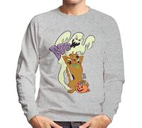 All+Every Scooby Doo Halloween Ghost Boo Men's Sweatshirt Heather Grey
