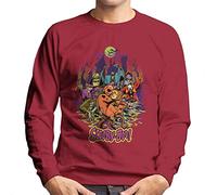 All+Every Scooby Doo Halloween Scary Characters Men's Sweatshirt Cherry Red