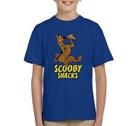 All+Every Scooby Doo Pizza Scooby Snacks Kid's T-Shirt Royal Blue