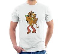 All+Every Scooby Doo Shaggy Holding Scooby Men's T-Shirt White