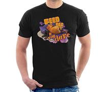 All+Every Shrek Puss in Boots Feed Me If You Dare Men's T-Shirt Black